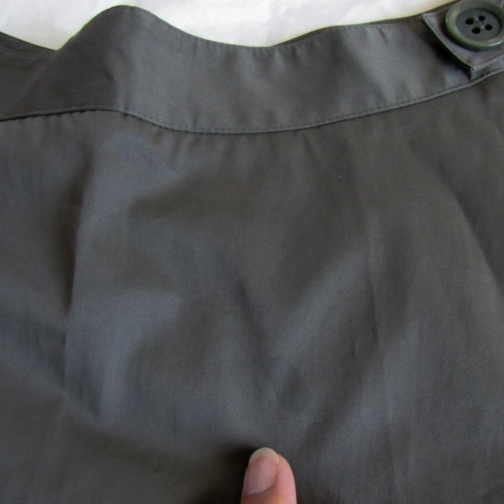 NWT! VINTAGE ULLA JOHNSON DESIGNER A LINE SKIRT SIZE-10 in Taupe Gray So Chic! - Picture 8 of 14